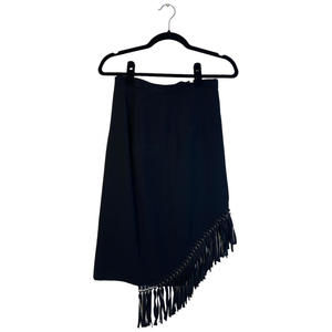 Sachin & Babi Noir Black Fringe Skirt
